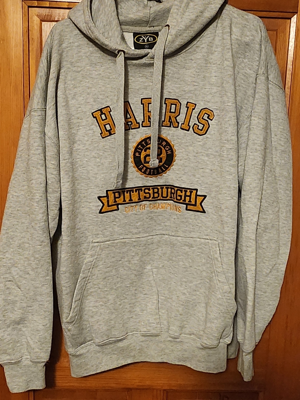 Grey Pittsburgh Harris Pullover Hoodie